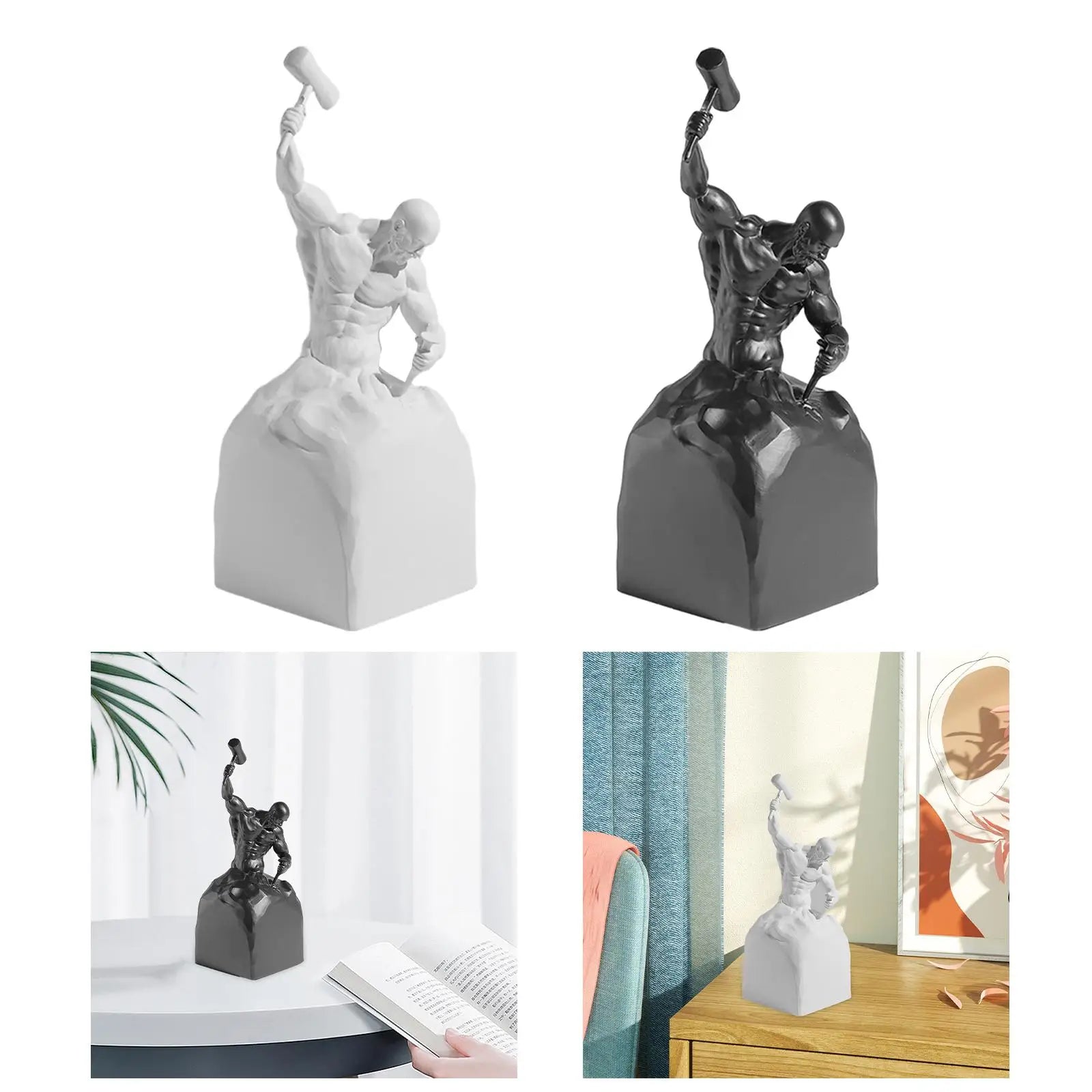 Collectible Figurine Modern Office Art Figure for Study Room Table Decorations Bookshelf Decorative Objects Home Decor Bedroom