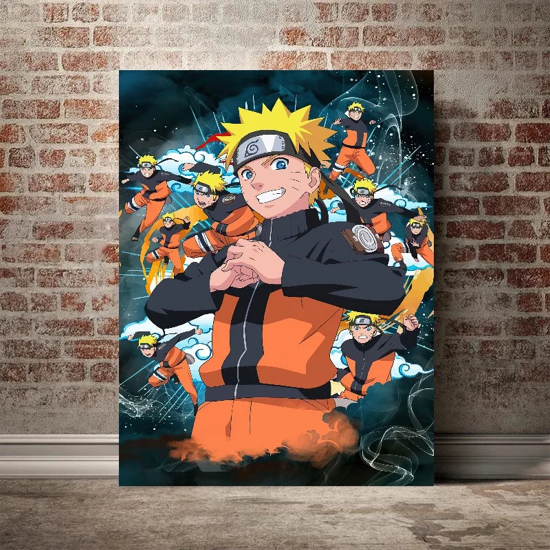 Naruto Poster Anime Peripherals Mural Canvas Painting Decoration Cartoon Figure Picture Wall Art Kids Room Decoration NO Frame
